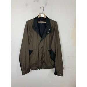 FootJoy Mens Jacket XL Golf Old Money Preppy Houndstooth Brown Plaid DryJoys